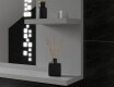 Bathroom led illuminated mirror with shelves L38 #6