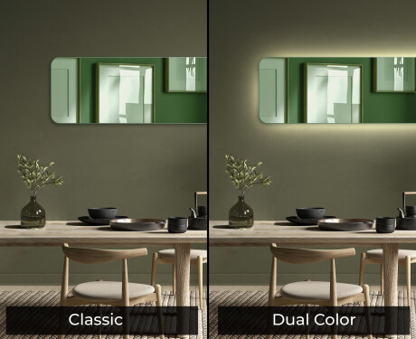 Rounded ornate mirror on wall L171 #9