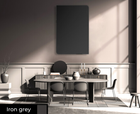 Rounded ornate mirror on wall L174 #5