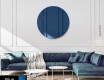 Round ornate mirror on wall L175 #3