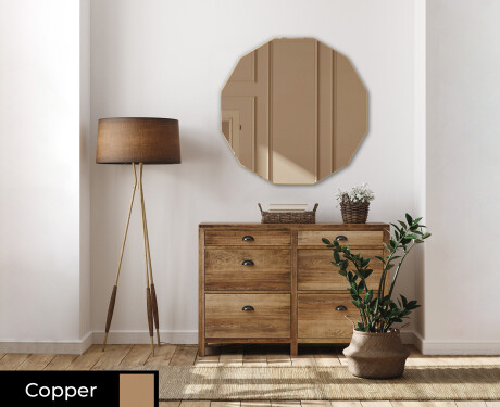 Round hanging mirror decor L176 #2