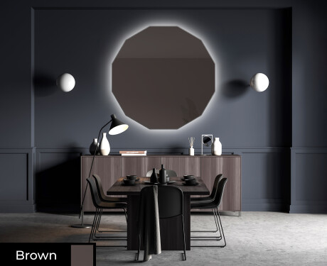 Round hanging mirror decor L176 #4