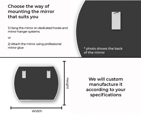 Rounded modern decorative mirrors L177 #13