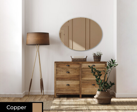 Oval modern decorative mirrors L178 #2