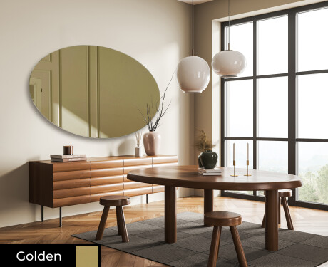 Oval modern decorative mirrors L178 #8