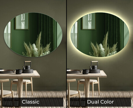 Oval modern decorative mirrors L178 #9