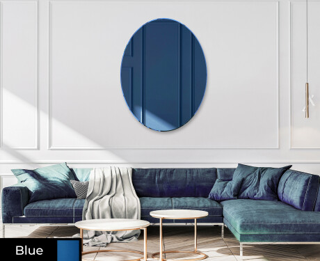 Oval hanging mirror decor L179 #3