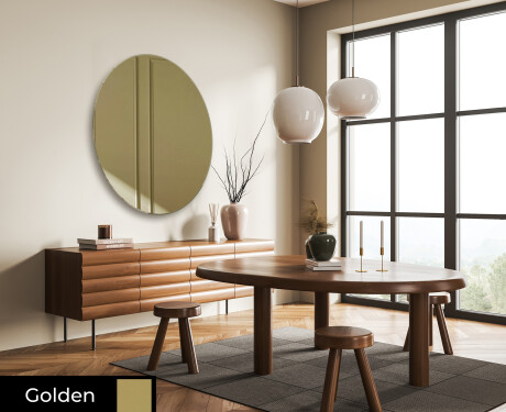 Oval hanging mirror decor L179 #8