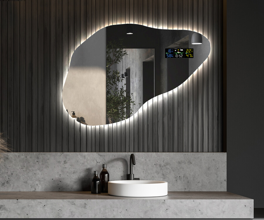 Lighted mirror shop