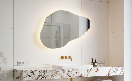 Irregular Mirror LED Lighted decorative design P221