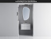 Irregular Mirror LED Lighted decorative design I222 #3