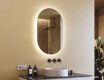 Backlit LED Bathroom Mirror 50x80cm with cool LED color 7000K, warm color 3000K, or neutral color 4500K