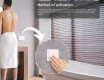 Backlit LED Bathroom Mirror 50x80cm with cool LED color 7000K, warm color 3000K, or neutral color 4500K #4