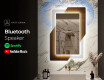 Vertical Designer Backlit LED Mirror - Retro #7