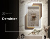 Vertical Designer Backlit LED Mirror - Retro #8