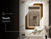 Vertical Designer Backlit LED Mirror - Retro #9