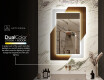 Vertical Designer Backlit LED Mirror - Retro #10