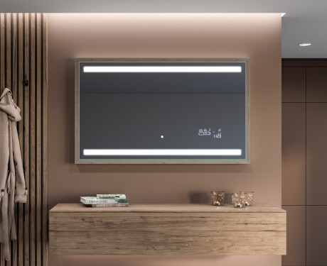 Rectangular Bathroom Mirror With LED Light FrameLine L09 #12