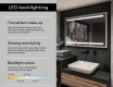 Rectangular Bathroom Mirror With LED Light FrameLine L09 #4