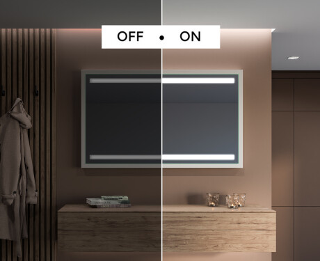 Rectangular Bathroom Mirror With LED Light FrameLine L09 #5