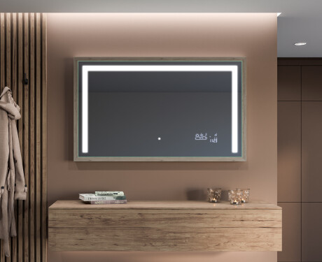 Rectangular Bathroom Mirror With LED Light FrameLine L11 #12