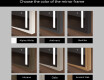 Rectangular Bathroom Mirror With LED Light FrameLine L11 #2