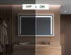 Rectangular Bathroom Mirror With LED Light FrameLine L11 #5
