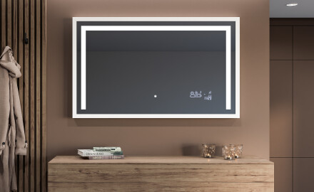 Rectangular Bathroom Mirror With LED Light FrameLine L11