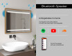 Rectangular Bathroom Mirror With LED Light FrameLine L23 #11