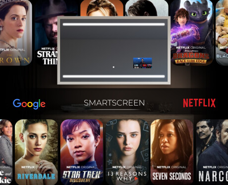 Rectangular Bathroom Mirror With LED Light FrameLine L23 #6