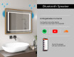 Rectangular Bathroom Mirror With LED Light FrameLine L61 #11