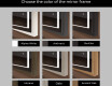 Rectangular Bathroom Mirror With LED Light FrameLine L61 #2