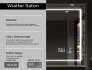 Rectangular Bathroom Mirror With LED Light FrameLine L61 #8