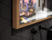 Rectangular Bathroom Mirror With LED Light FrameLine L75 #3