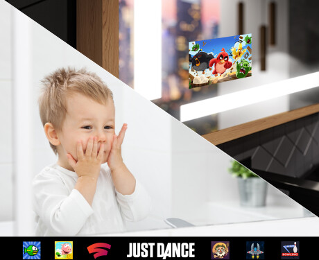 Rectangular Bathroom Mirror With LED Light FrameLine L124 #9