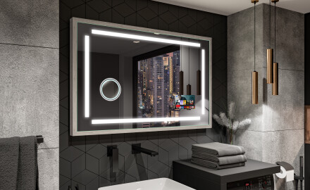 Rectangular Bathroom Mirror With LED Light FrameLine L124