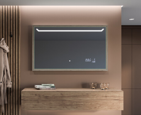 Rectangular Bathroom Mirror With LED Light FrameLine L128 #12