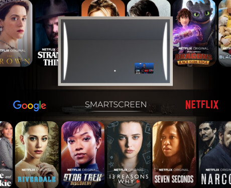 Rectangular Bathroom Mirror With LED Light FrameLine L135 #6