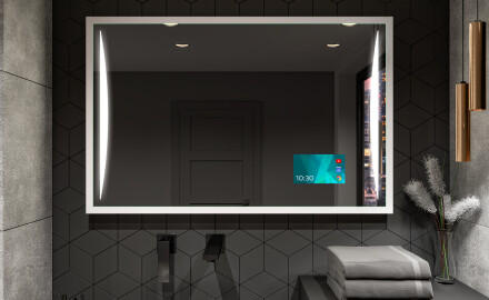 Rectangular Bathroom Mirror With LED Light FrameLine L135