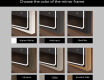 Rectangular Bathroom Mirror With LED Light FrameLine L137 #2
