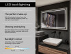 Rectangular Bathroom Mirror With LED Light FrameLine L137 #4