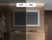 Rectangular Bathroom Mirror With LED Light FrameLine L137 #5