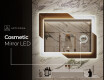Designer Backlit LED Bathroom Mirror - Retro #10