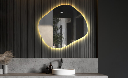 Irregular Mirror LED Lighted decorative design R221