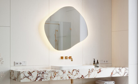 Irregular Mirror LED Lighted decorative design R221