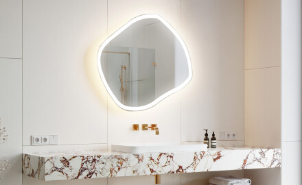 Irregular Mirror LED Lighted decorative design R222