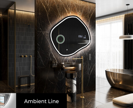 Irregular Mirror LED Lighted decorative design R223