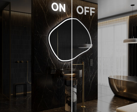 Irregular Mirror LED Lighted decorative design R223 #3