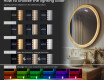 Decorative mirror in an oak frame with LED lighting #5