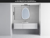 Irregular Mirror LED Lighted decorative design SF222 #4